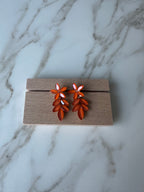 Oorbellen Bloem Oranje