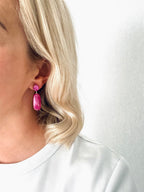 Oorbellen fuchsia