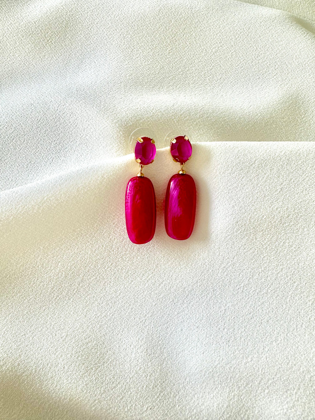 Oorbellen fuchsia
