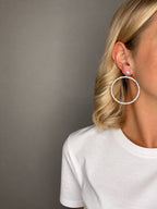 Oorbellen Rond met Zilver en Goud