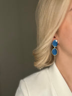 Oorbellen Kobalt Blauw
