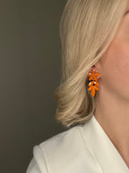 Oorbellen Bloem Oranje
