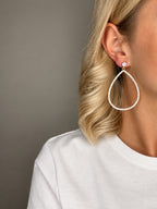 Oorbellen Druppel met Zilver en Goud