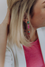 SUMMER SALE -40%! Oorbellen lang meerkleurig