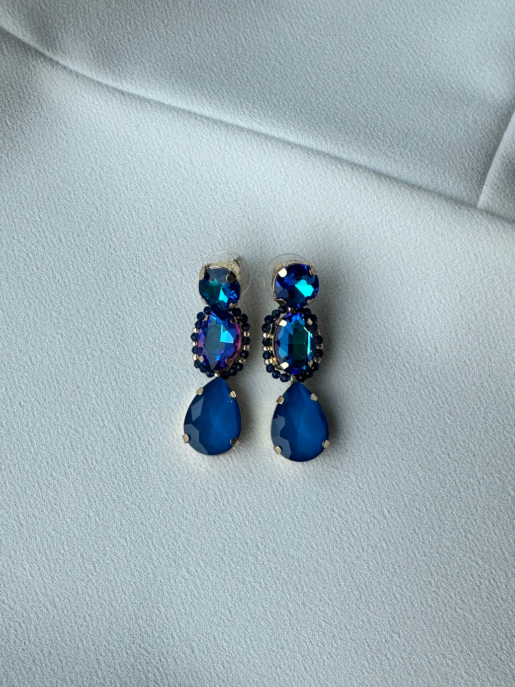 SUMMER SALE -40%! Oorbellen lang blauw