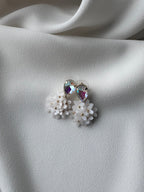 SUMMER SALE -40%!  Oorbellen kort wit