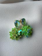 SUMMER SALE -40%! Oorbellen kort groen