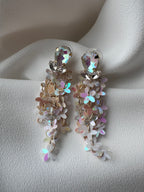 SUMMER SALE -40%! Oorbellen lang wit