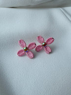 SUMMER SALE -40%! Oorbellen roze bloem