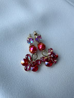 SUMMER SALE -40%! Oorbellen lang rood oranje roze