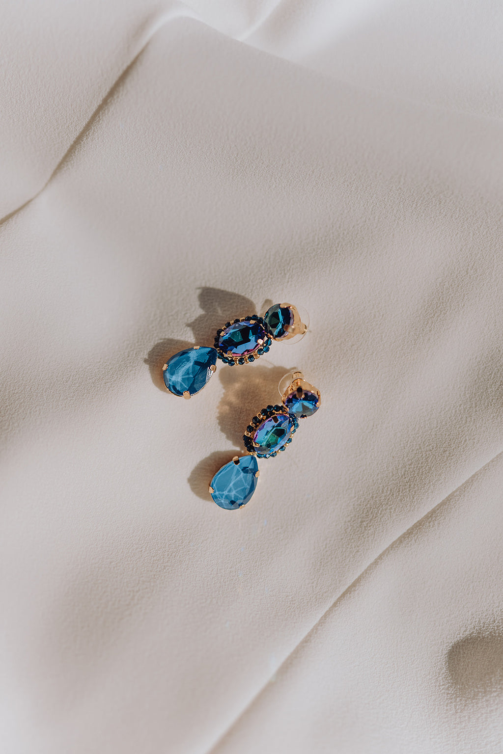 SUMMER SALE -40%! Oorbellen lang blauw