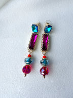 SUMMER SALE -40%! Oorbellen lang meerkleurig