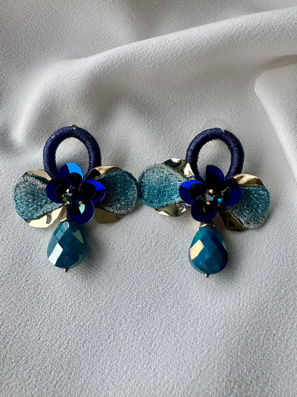 Oorbellen Kobalt Blauw