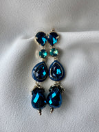 Oorbellen lang Blauw