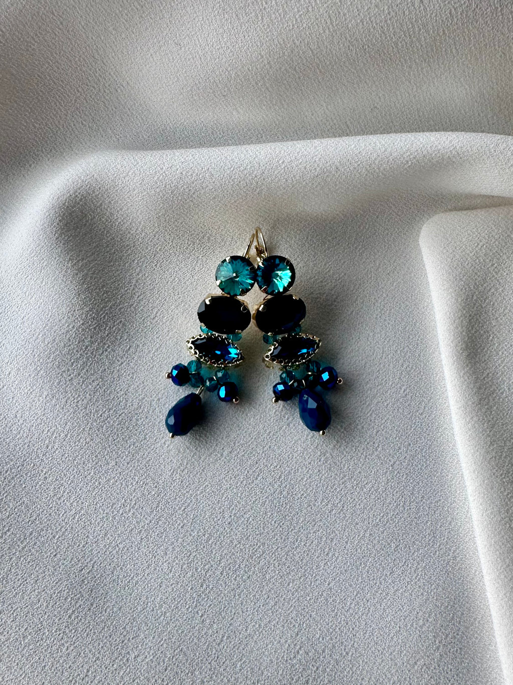 Oorbellen Lang Blauw