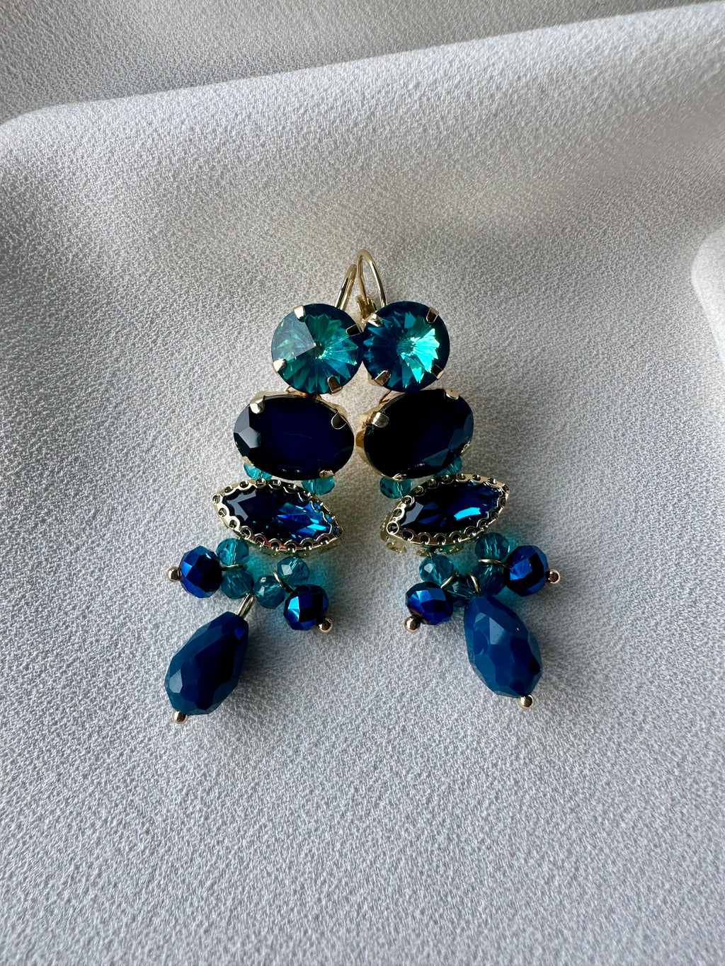 Oorbellen Lang Blauw