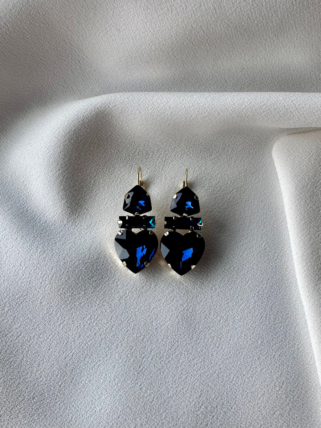 Oorbellen Donker Blauw