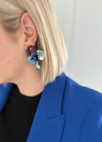 Oorbellen Kobalt Blauw