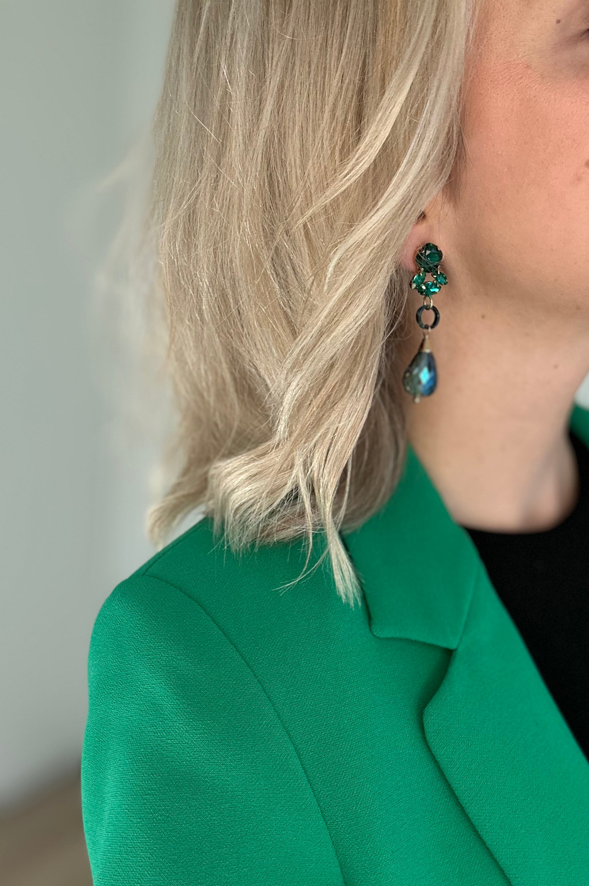 Oorbellen Lang Groen