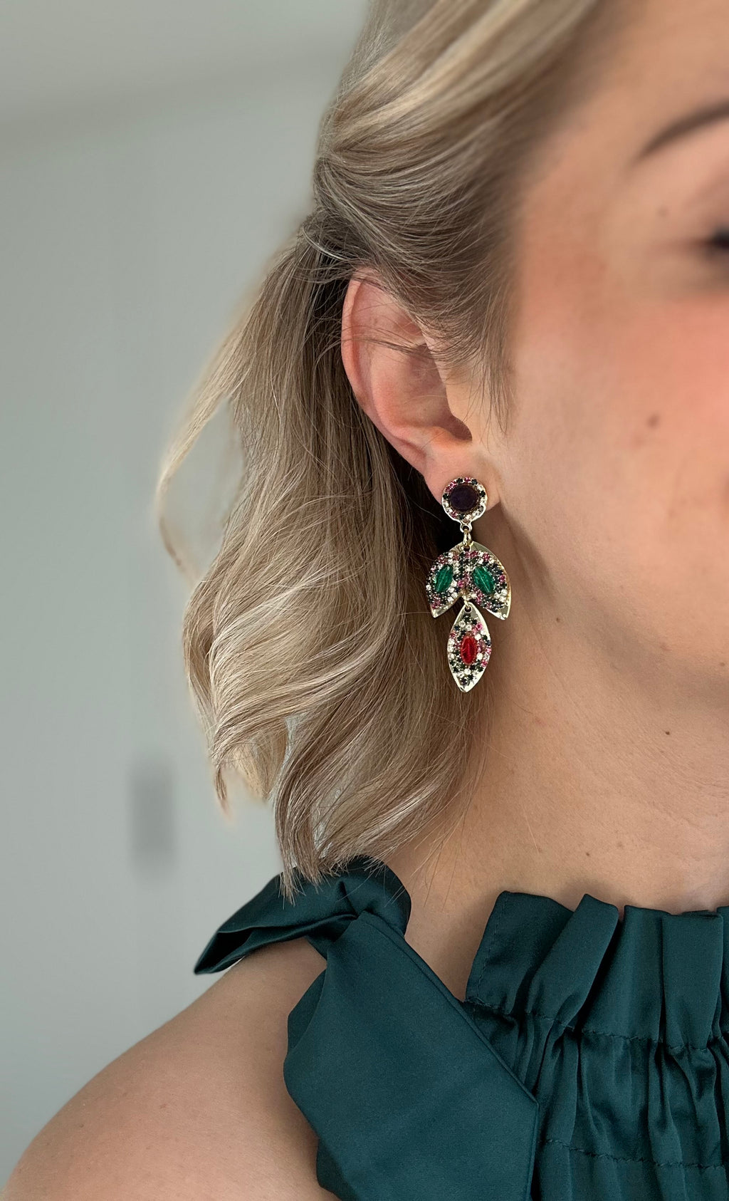 Oorbellen Goud met Meerdere kleuren