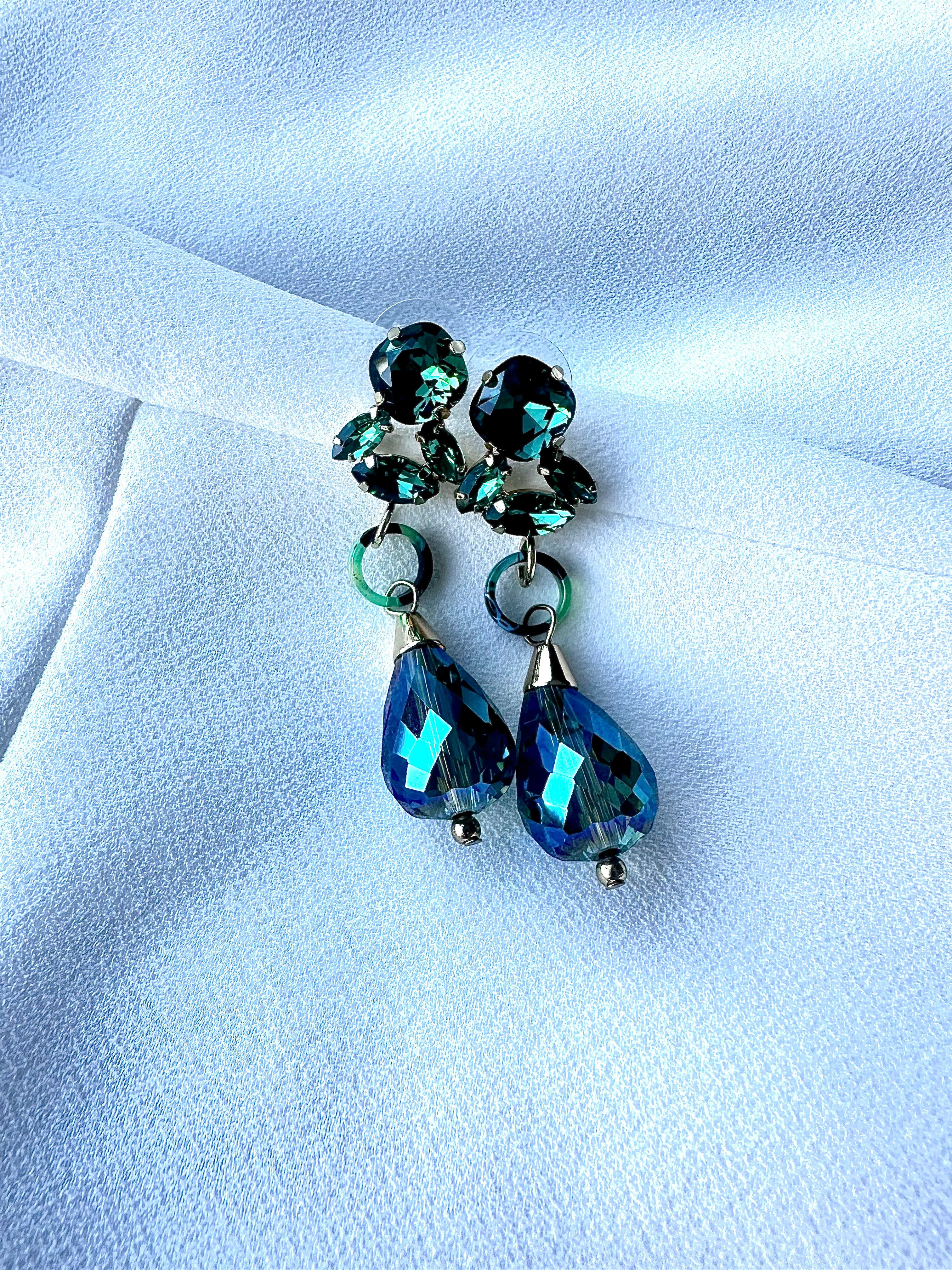 Oorbellen Lang Groen