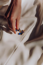 SUMMER SALE -40%! Oorbellen kobalt blauw