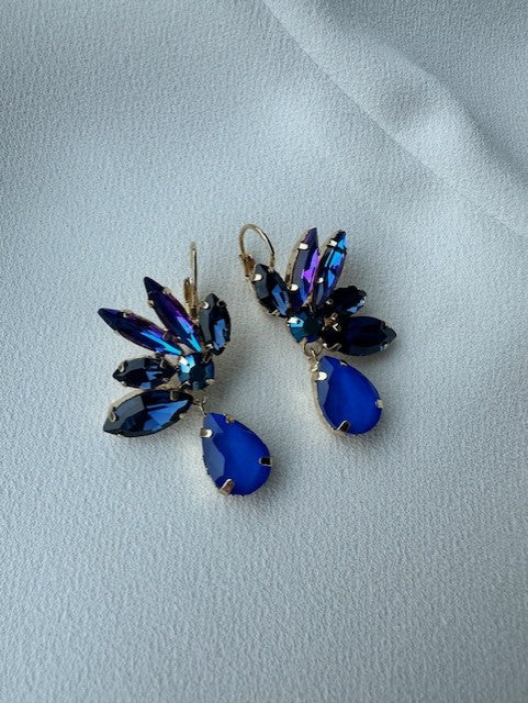 SUMMER SALE -40%! Oorbellen kobalt blauw