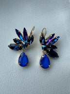 SUMMER SALE -40%! Oorbellen kobalt blauw